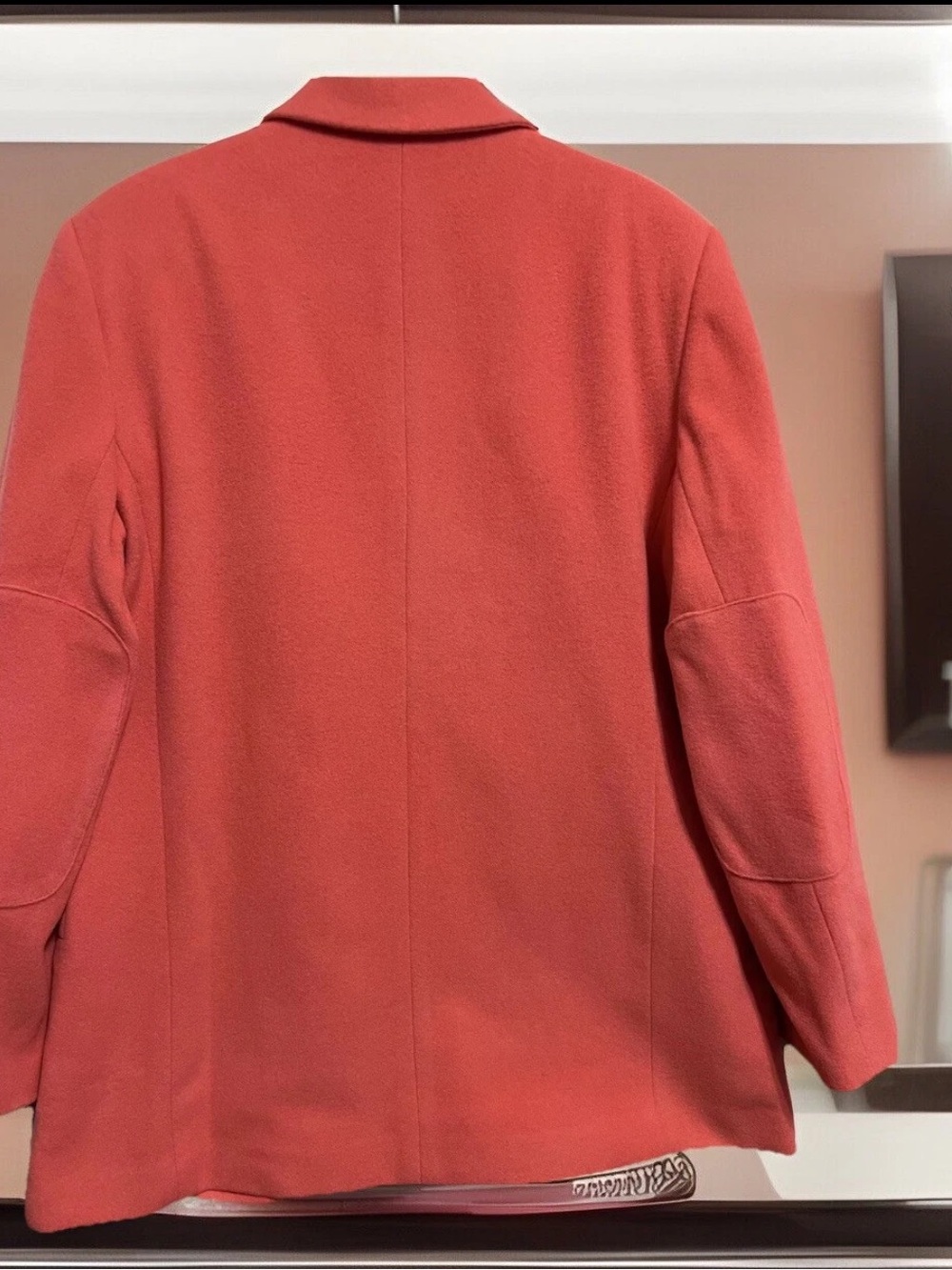 NWT Vintage HB II by Harve Benard Coral Cashmere Wool Blazer 12 Italy Fabric - Picture 7 of 16